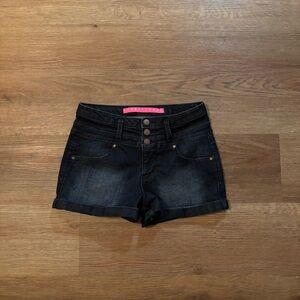Stylish Black Denim Women's Shorts